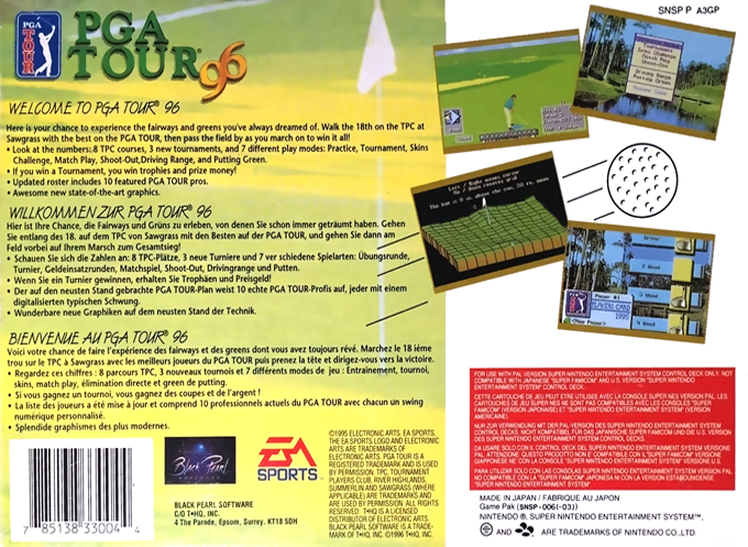 Pga Tour 96 — box-2D-back (EU)