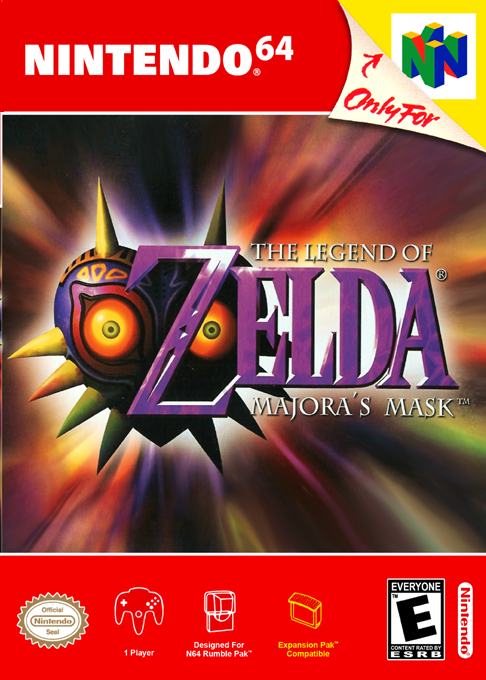 Legend Of Zelda - Majora's Mask, The box art