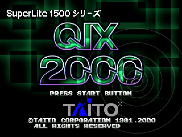 Qix 2000 (superlite 1500 Series) — sstitle (JP)