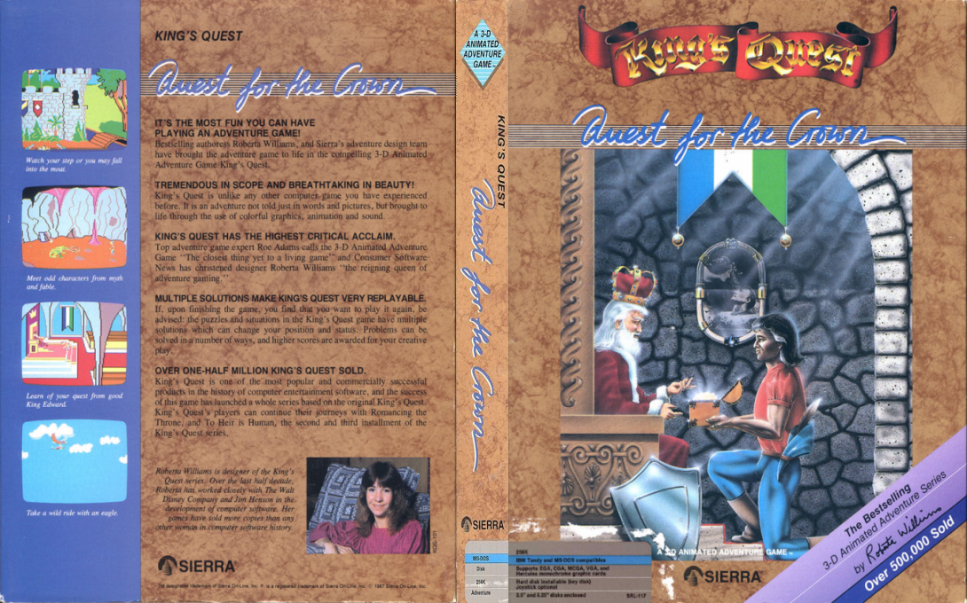 King's Quest 1 - Quest for the Crown — box-texture (US)
