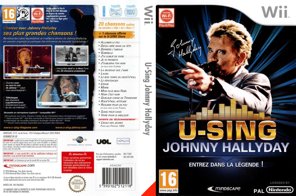 U-Sing - Johnny Hallyday — box-texture (FR)