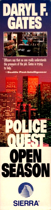 Daryl F. Gates Police Quest - Open Season — box-2D-side (FR)