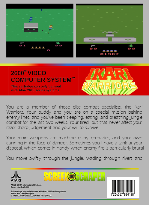 Ikari Warriors — box-2D-back (SS)