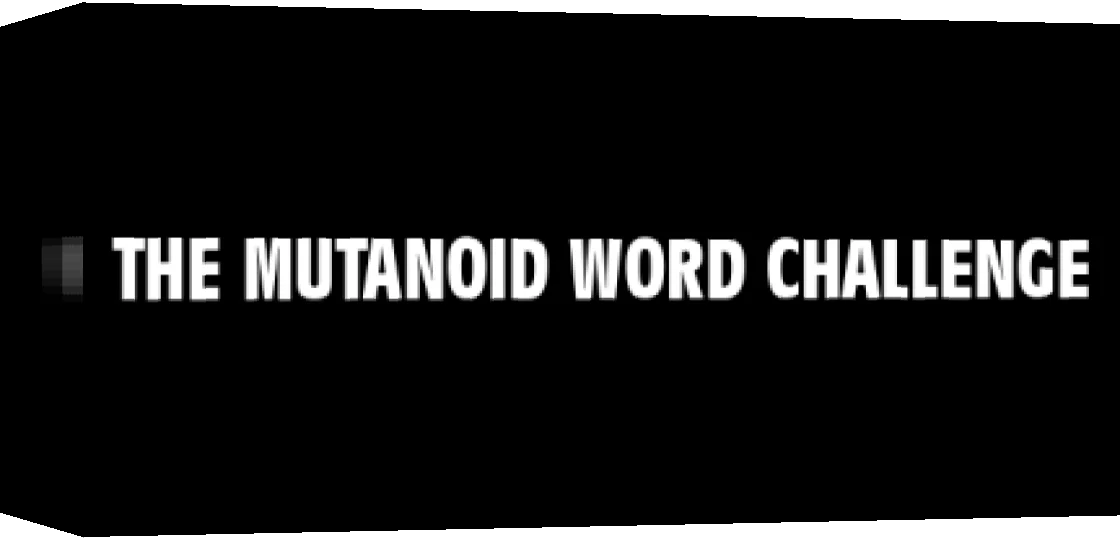 Mutanoid Word Challenge, The — box-3D (WOR)