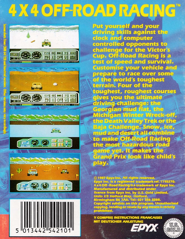 4x4 - Off-Road Racing — box-2D-back (EU)