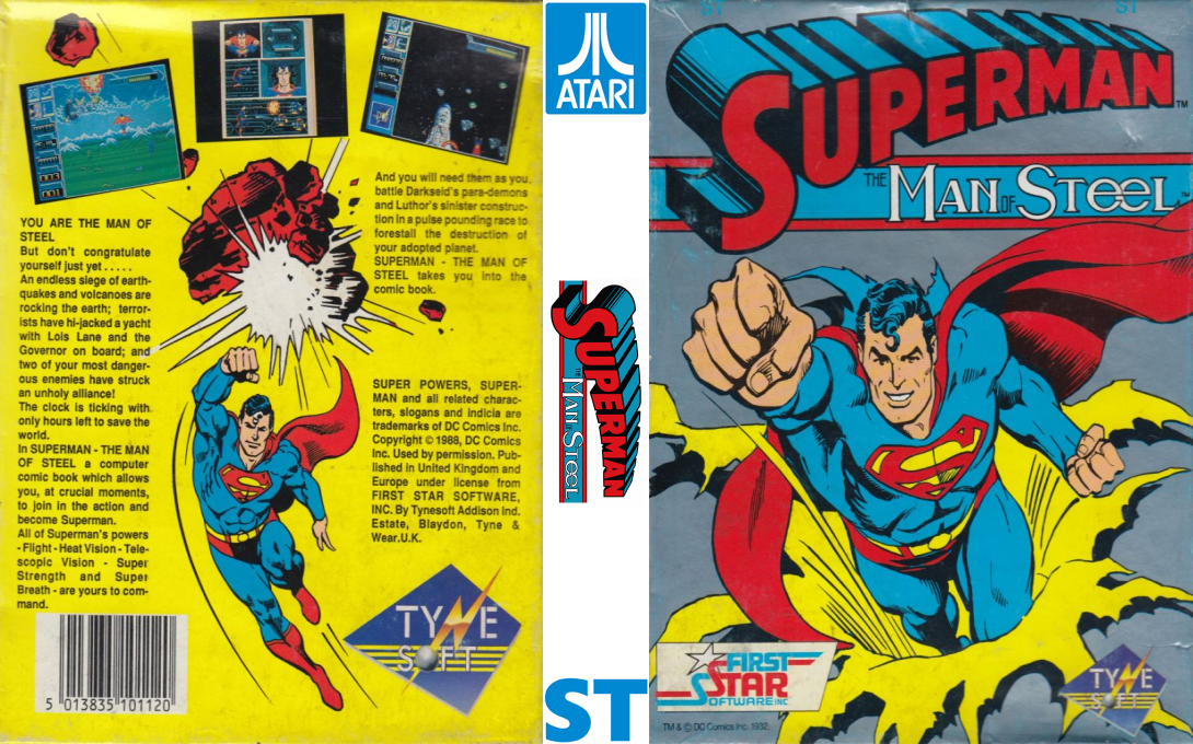 Superman - The Man of Steel — box-texture (EU)