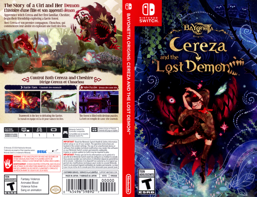 Bayonetta Origins Cereza and the Lost Demon — box-texture (US)
