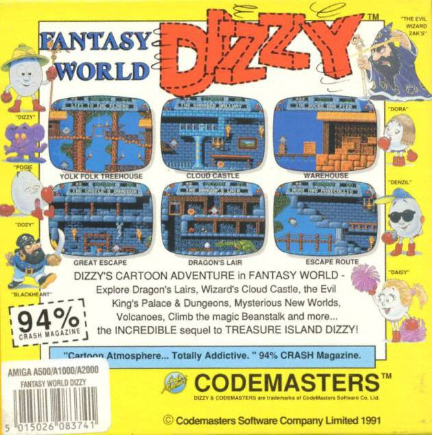 Fantasy World Dizzy — box-2D-back (CUS)