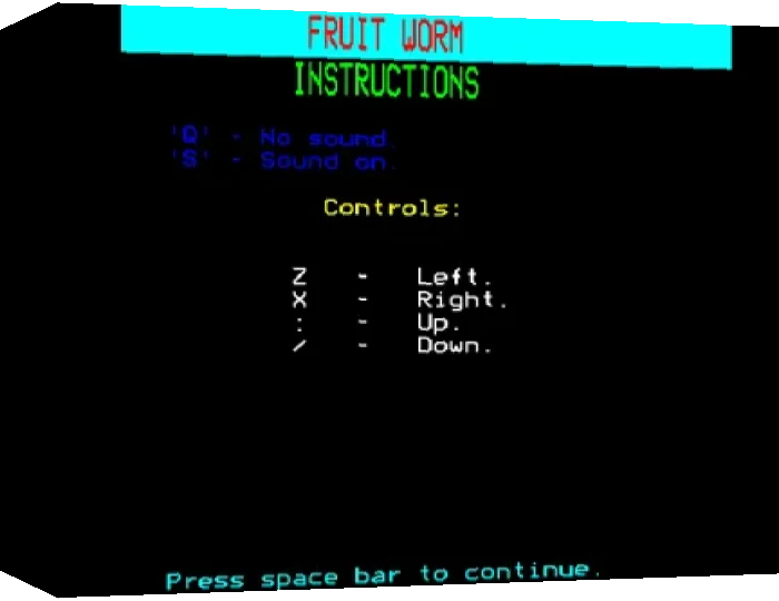 Fruit Worm — box-3D (WOR)