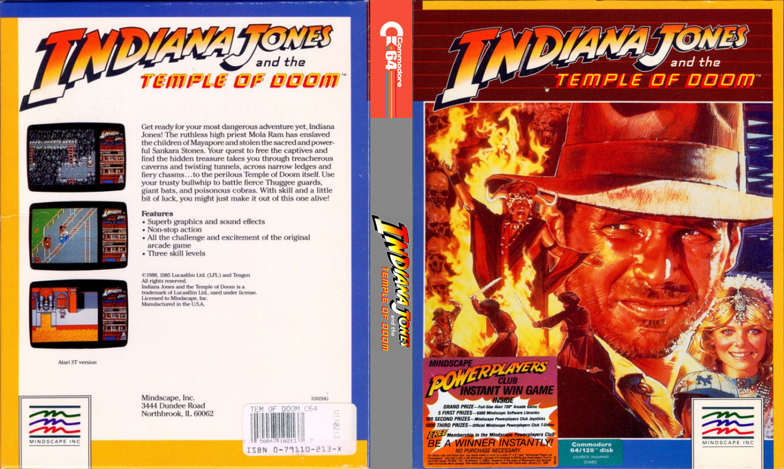 Indiana Jones And The Temple Of Doom — box-texture (US)
