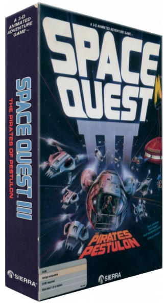 Space Quest III - Die Piraten von Pestulon — box-3D (US)