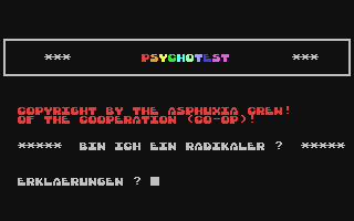 Psychotest - Bin Ich Ein Radikaler — sstitle (DE)