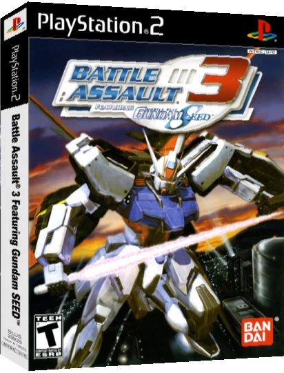 Battle Assault 3 featuring Gundam Seed — box-3D (US)