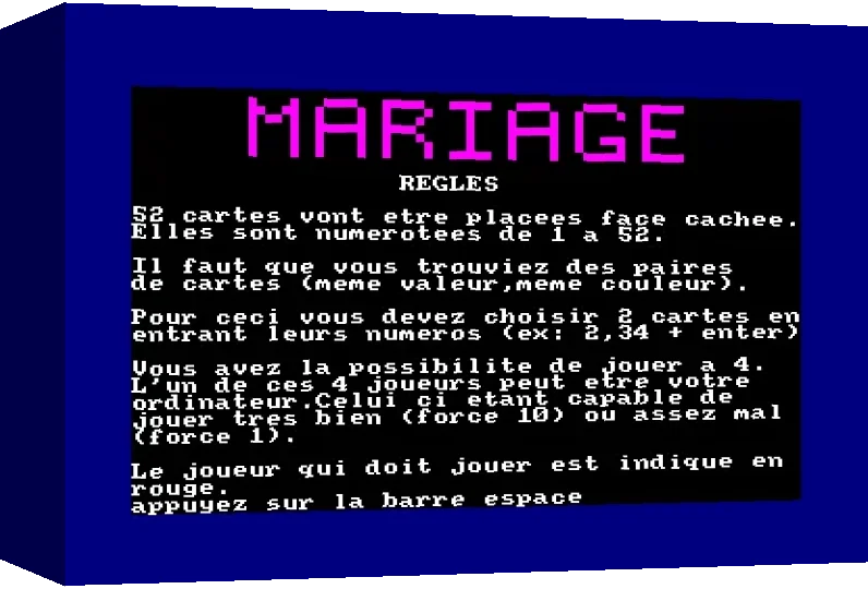 Mariage — box-3D (WOR)