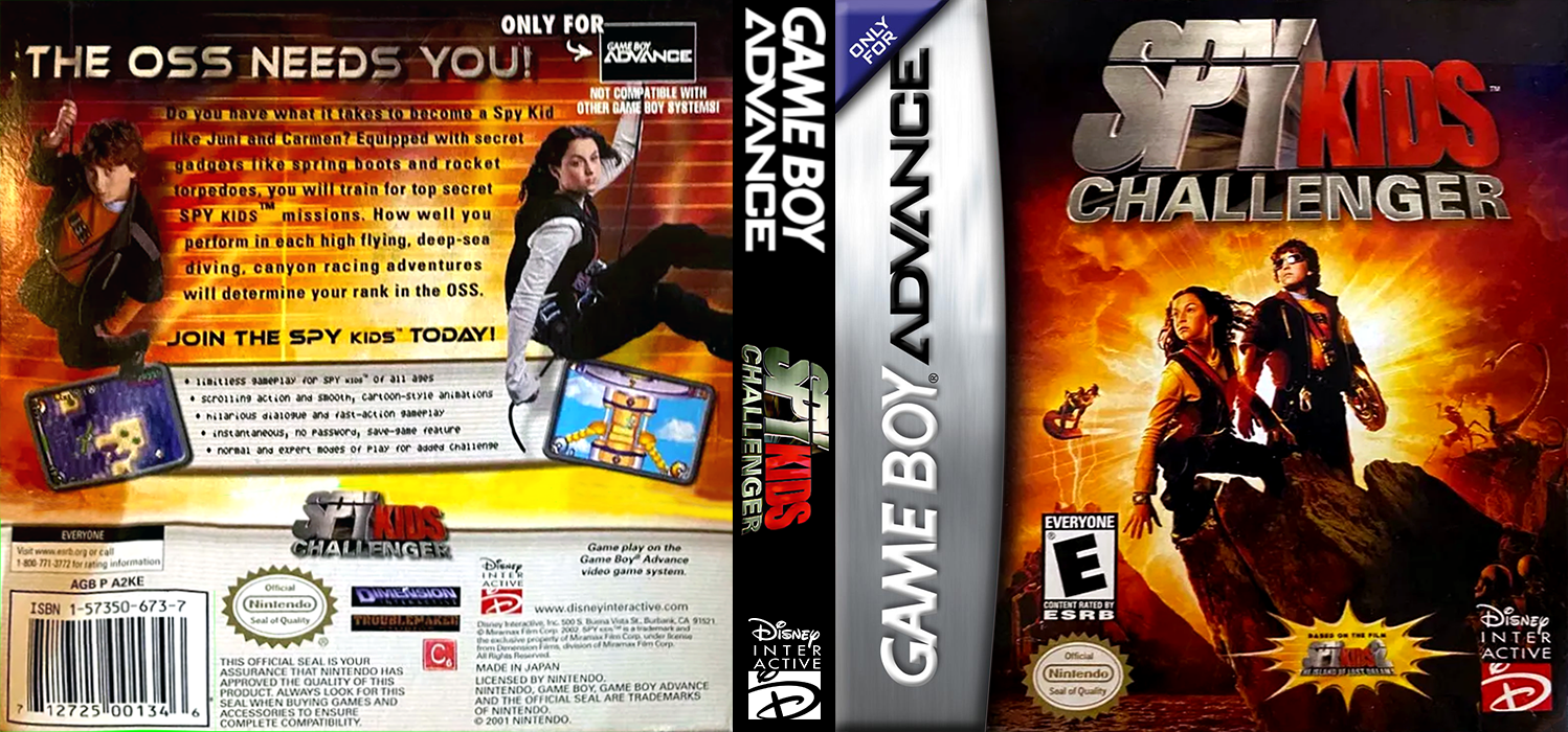 Spy Kids Challenger — box-texture (US)