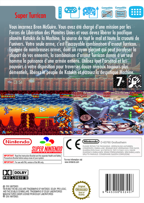 Super Turrican — box-2D-back (FR)
