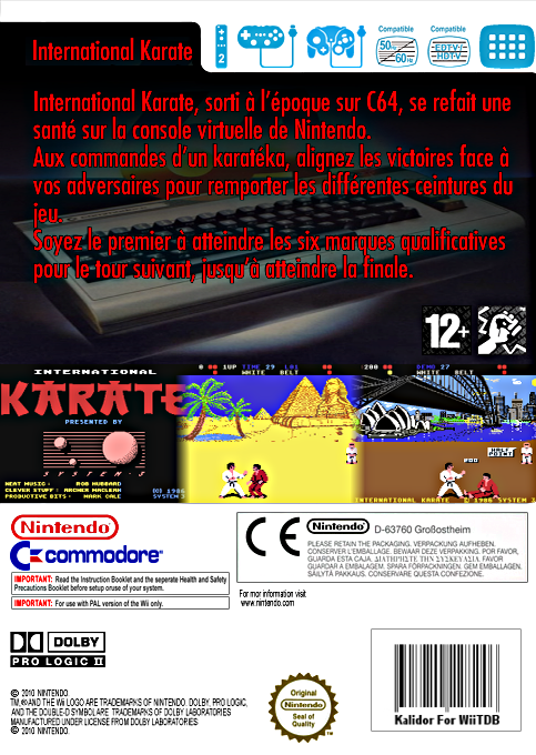 International Karate — box-2D-back (FR)