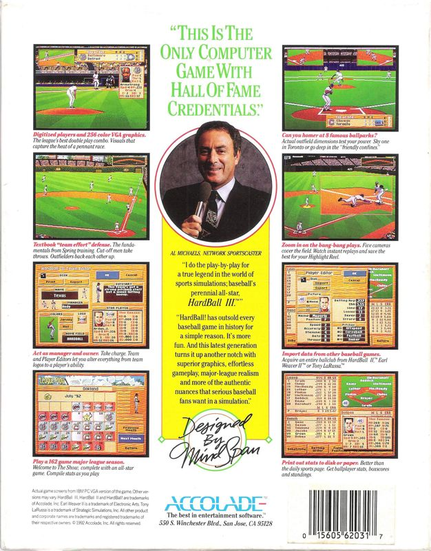 Hardball 3 — box-2D-back (US)