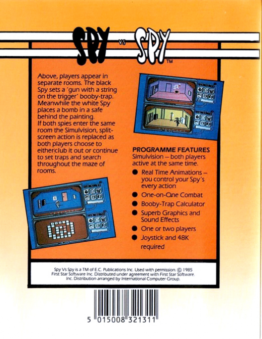 Spy Vs Spy — box-2D-back (EU)