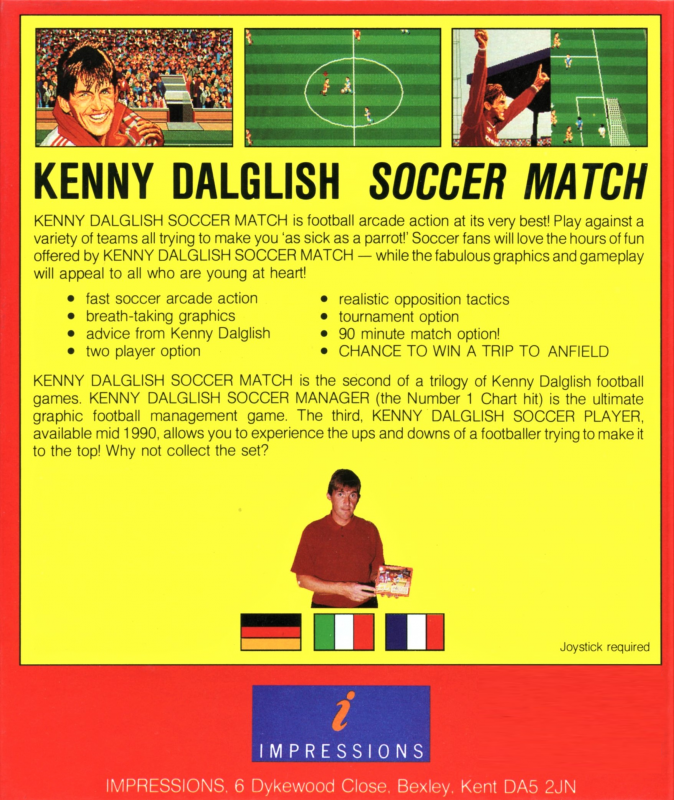 Kenny Dalglish Soccer Match — box-2D-back (EU)