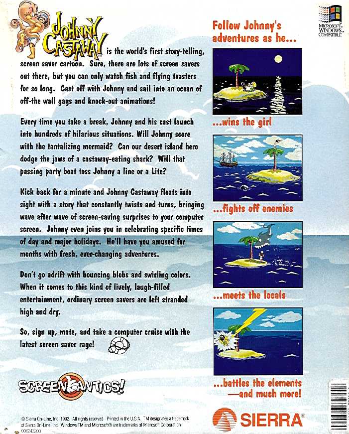 Johnny Castaway — box-2D-back (US)