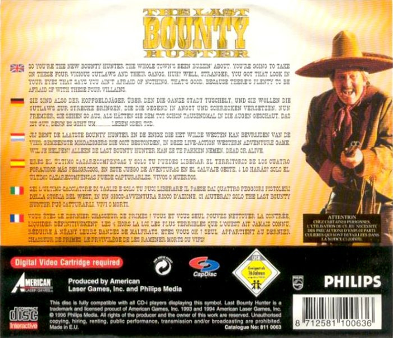 Last Bounty Hunter — box-2D-back (EU)