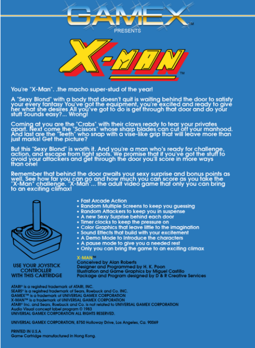 X-man — box-2D-back (US)
