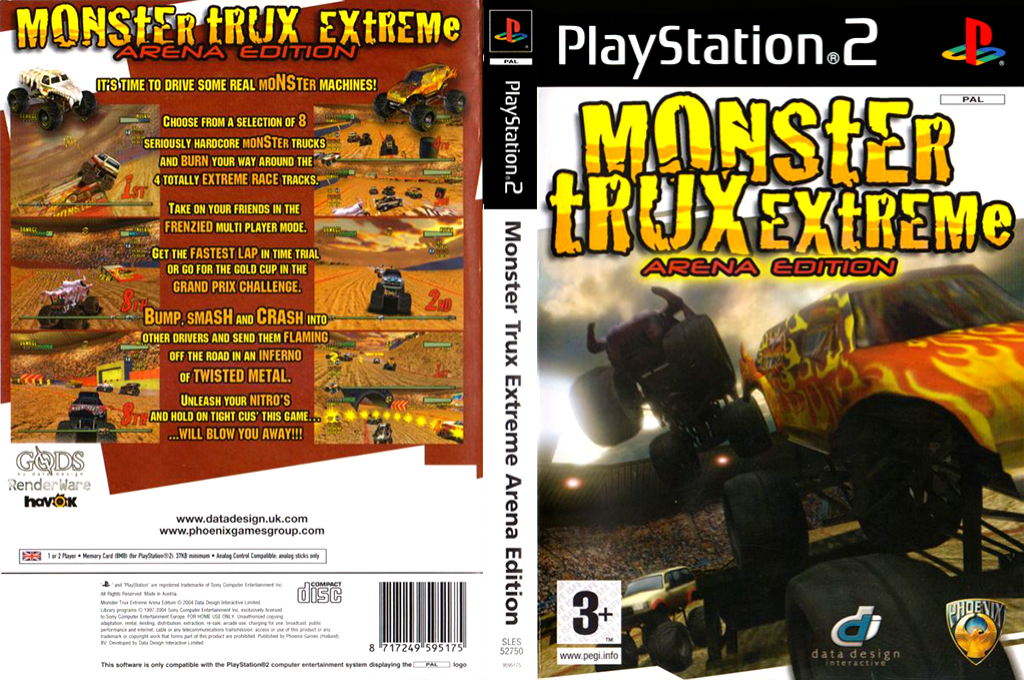 Monster Trux Extreme - Arena Edition — box-texture (EU)