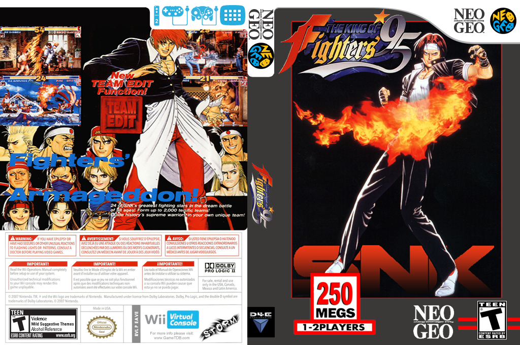 The King of Fighters '95 — box-texture (US)