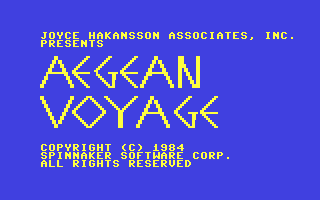 Aegean Voyage — sstitle (WOR)