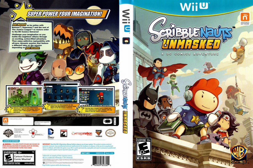 Scribblenauts Unmasked - A DC Comics Adventure — box-texture (US)