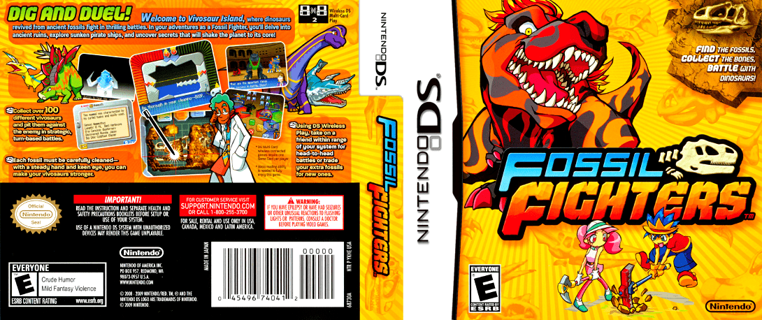 Fossil Fighters — box-texture (US)