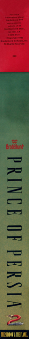 Prince Of Persia 2 - The Shadow And The Flame — box-2D-side (US)