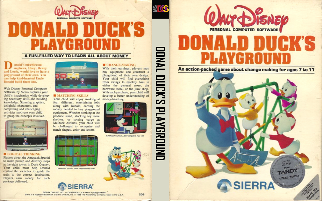 Donald Duck's Playground — box-texture (US)