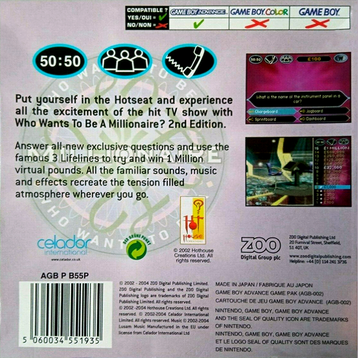 Who Wants to Be a Millionaire - 2nd Edition — box-2D-back (EU)