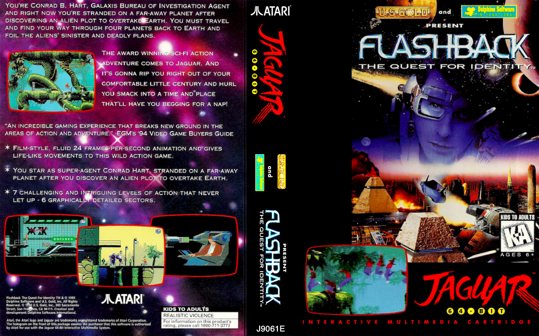Flashback - The Quest for Identity — box-texture (US)