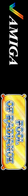 Advanced Dungeons & Dragons - Pool of Radiance - A Forgotten Realms Fantasy Role-Playing Epic, Vol.I — box-2D-side (EU)