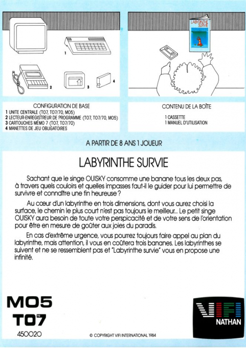 Labyrinthe Survie — box-2D-back (WOR)