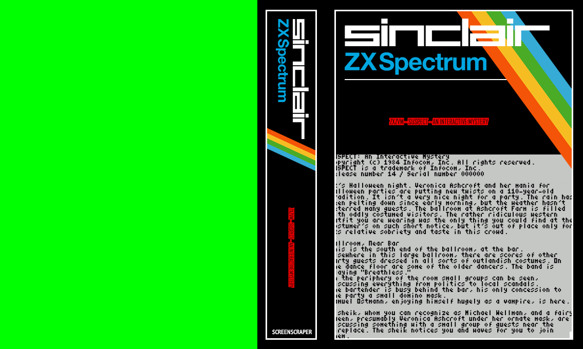 ZxZvm - Suspect - An Interactive Mystery — box-texture (SS)