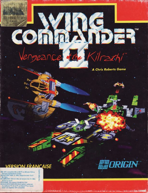 Wing Commander 2 - Vengeance of the Kilrathi — box-2D (FR)