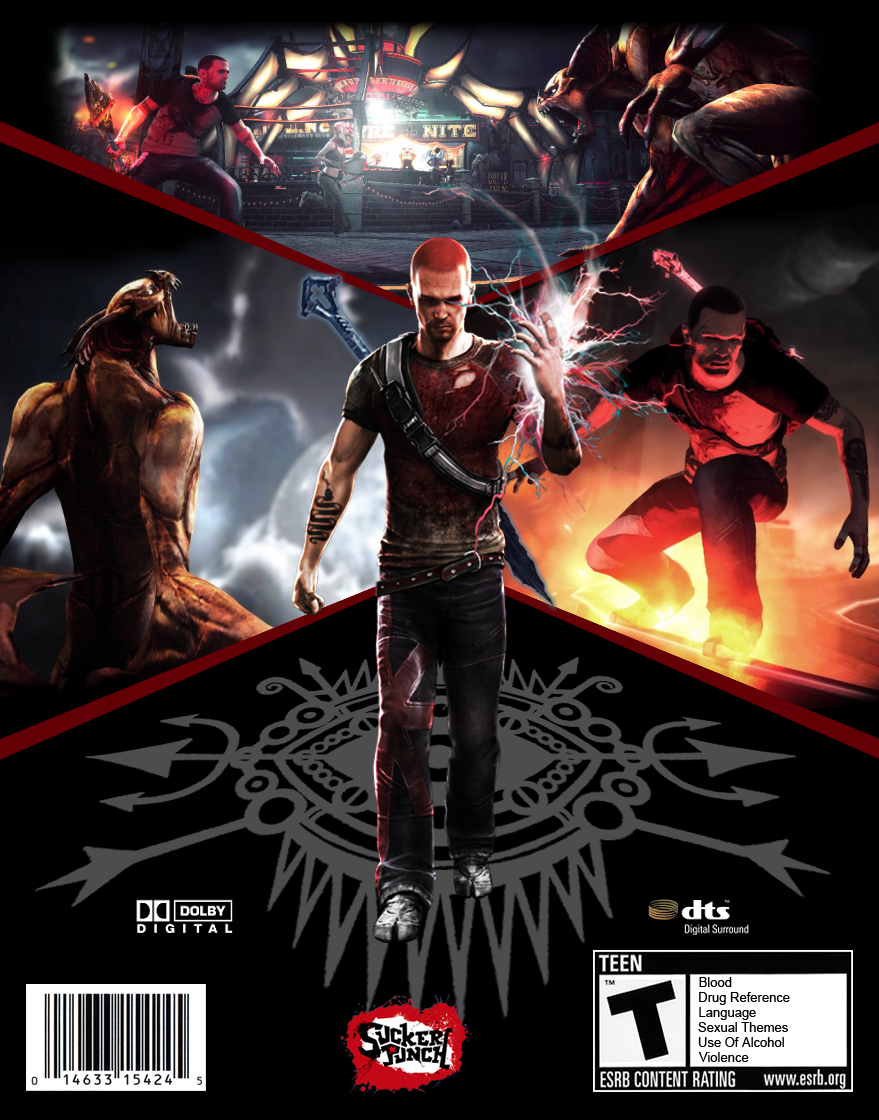 InFamous 2 - Festival of Blood — box-2D-back (US)