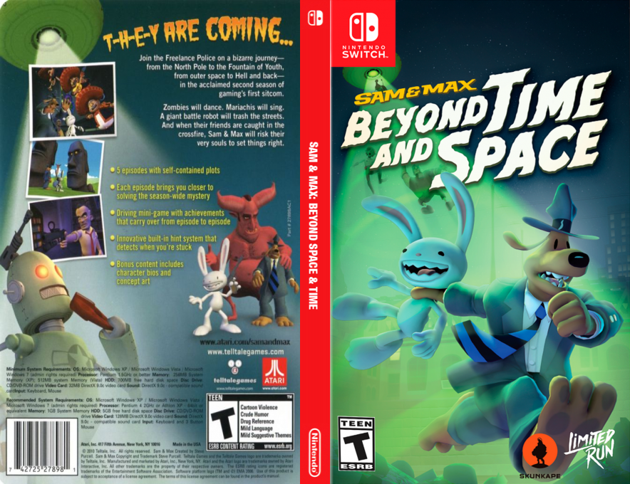 Sam & Max - Beyond Space & Time — box-texture (US)