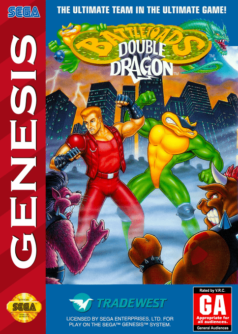 Battletoads And Double Dragon box art