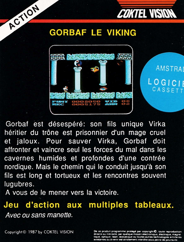 Gorbaf le Viking — box-2D-back (FR)