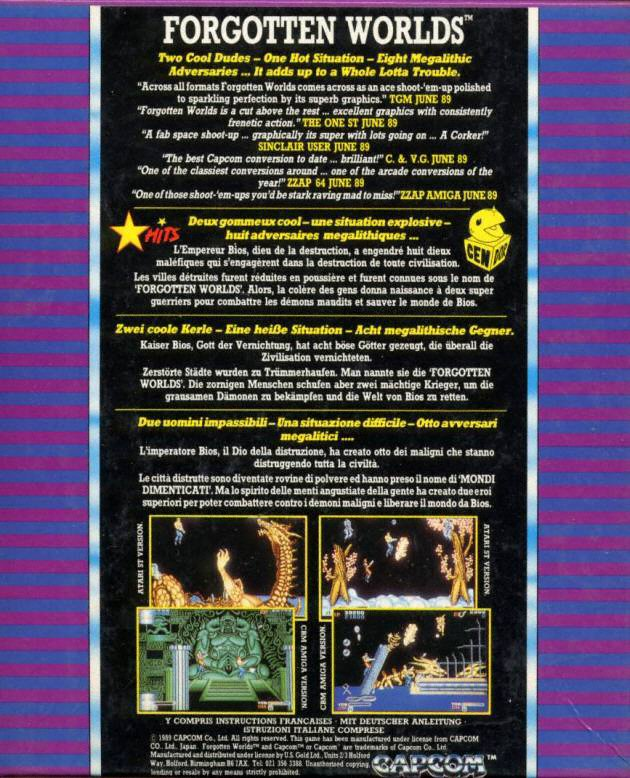 Forgotten Worlds — box-2D-back (EU)