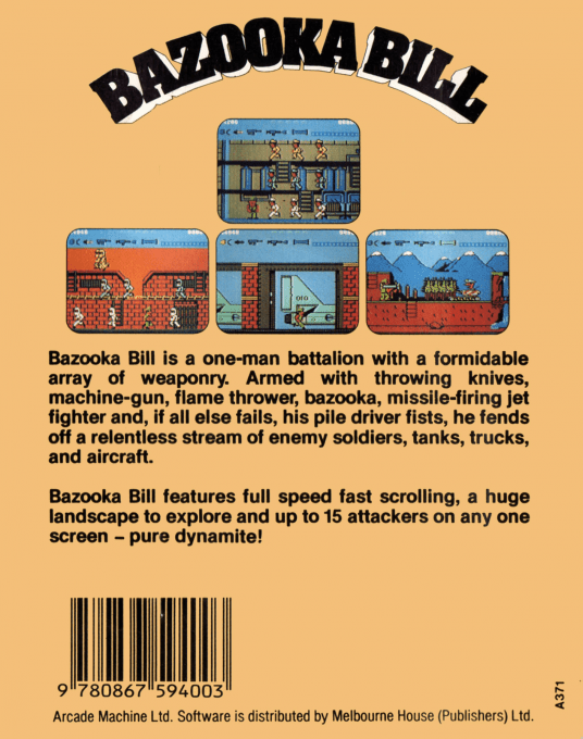 Bazooka Bill — box-2D-back (EU)
