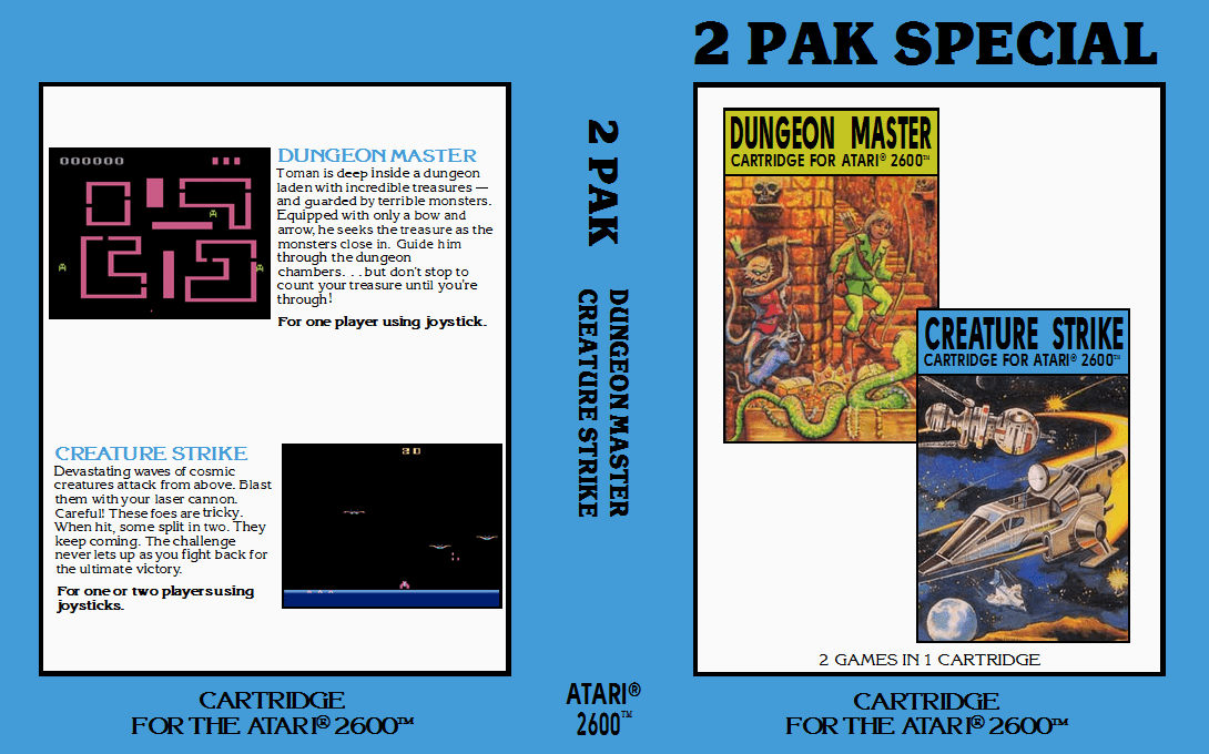 2 Pak Special - Dungeon Master - Creature Strike — box-texture (EU)