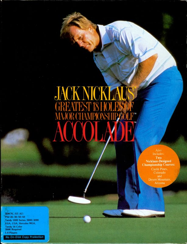 Jack Nicklaus' Greatest 18 Holes Of Major Championship Golf box art