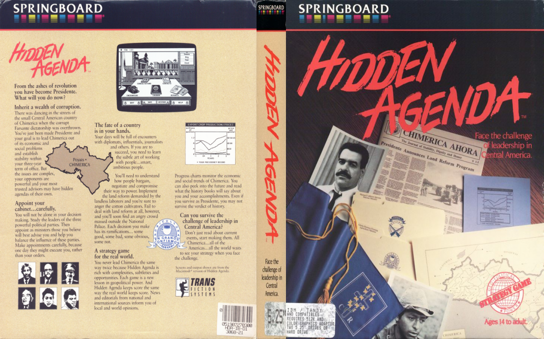 Hidden Agenda — box-texture (US)