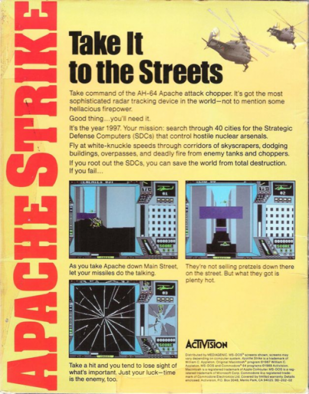 Apache Strike — box-2D-back (US)